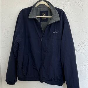 Quail West Men's Navy Windbreaker with Gray interior